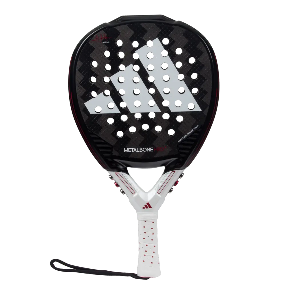 Imagen frontal de la pala de padel adidas metalbone hrd 3.3 del jugador de padel profesional Ale Galan