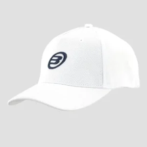 Parte delantera del gorro de padel bullpadel en color blanco