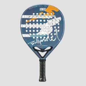 Vista frontal de la pala de padel bullpadel ionic control 2025 en color azul