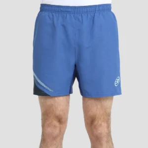 Vista frontal del short de padel para hombre de la marca Bullpadel en color leuco azul intenso